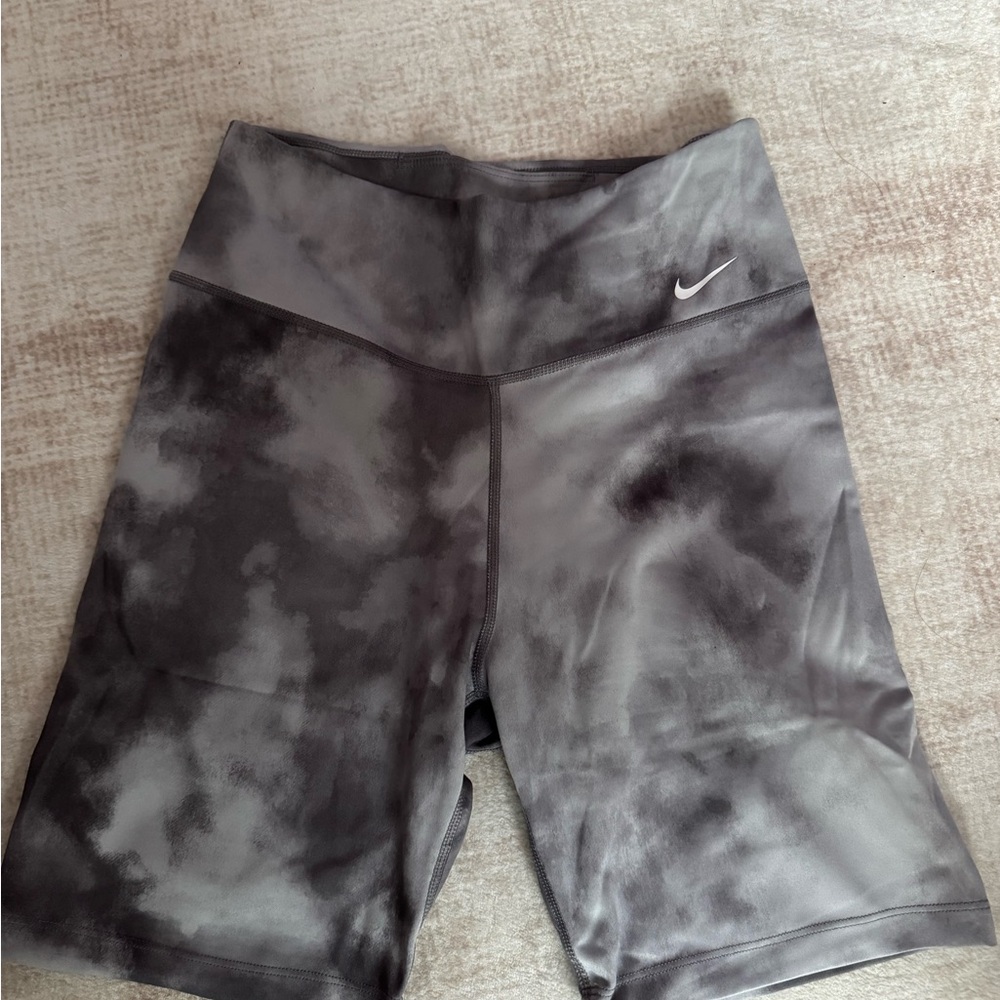 Nike Women's Athletic Shorts in Gray Tie-Dye
